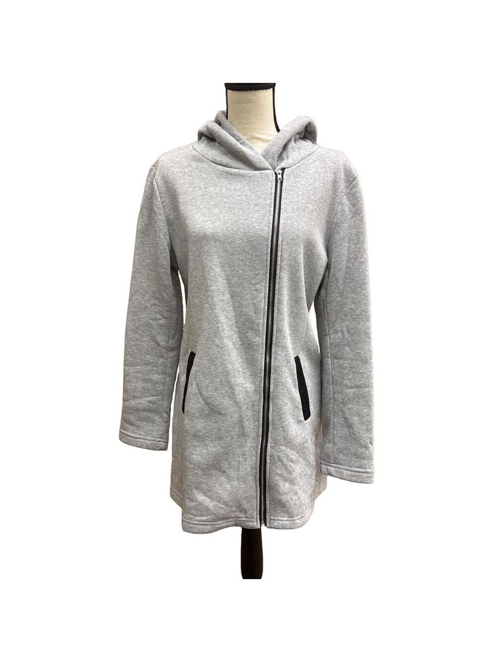 NWOT Gray Zip-Up Hoodie Jacket